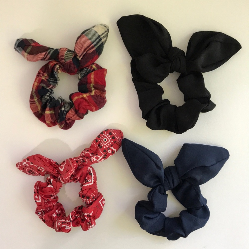 Set Of Four Scrunchies